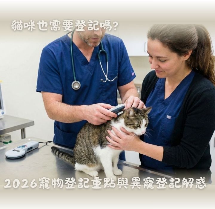 2026年寵物登記最新規定是什麼？貓咪登記重點一次搞懂，異寵登記順便解惑