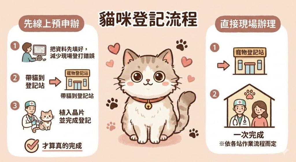 貓咪登記流程怎麼辦?其實沒有這麼複雜