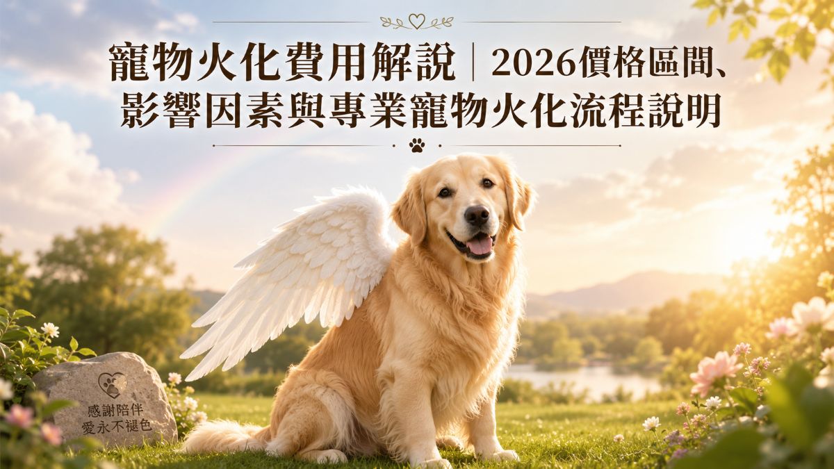 寵物火化費用解說|2026價格區間、影響因素與專業寵物火化流程說明