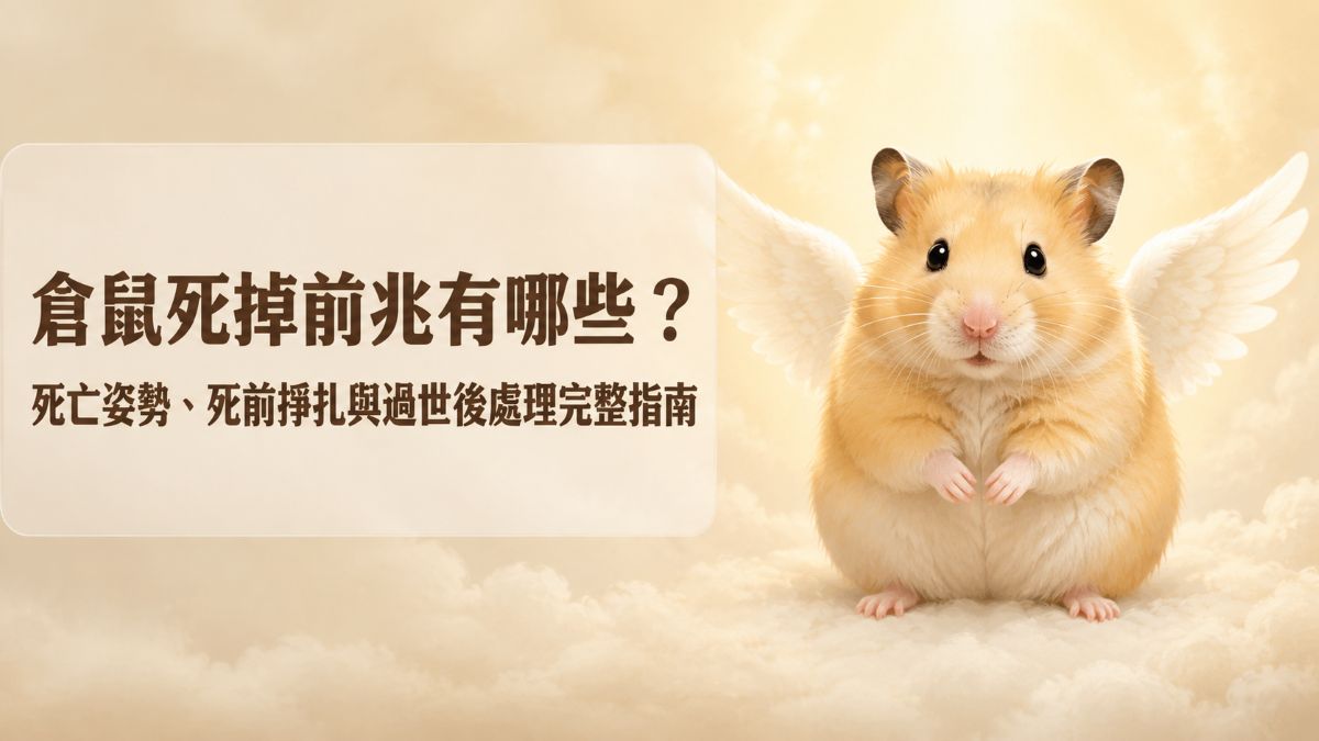 倉鼠死掉前兆有哪些？死亡姿勢、死前掙扎與過世後處理完整指南
