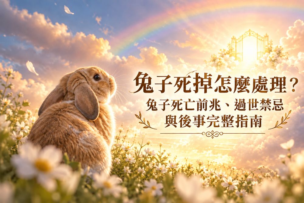 兔子死掉怎麼處理？兔子死亡前兆、過世禁忌與後事完整指南